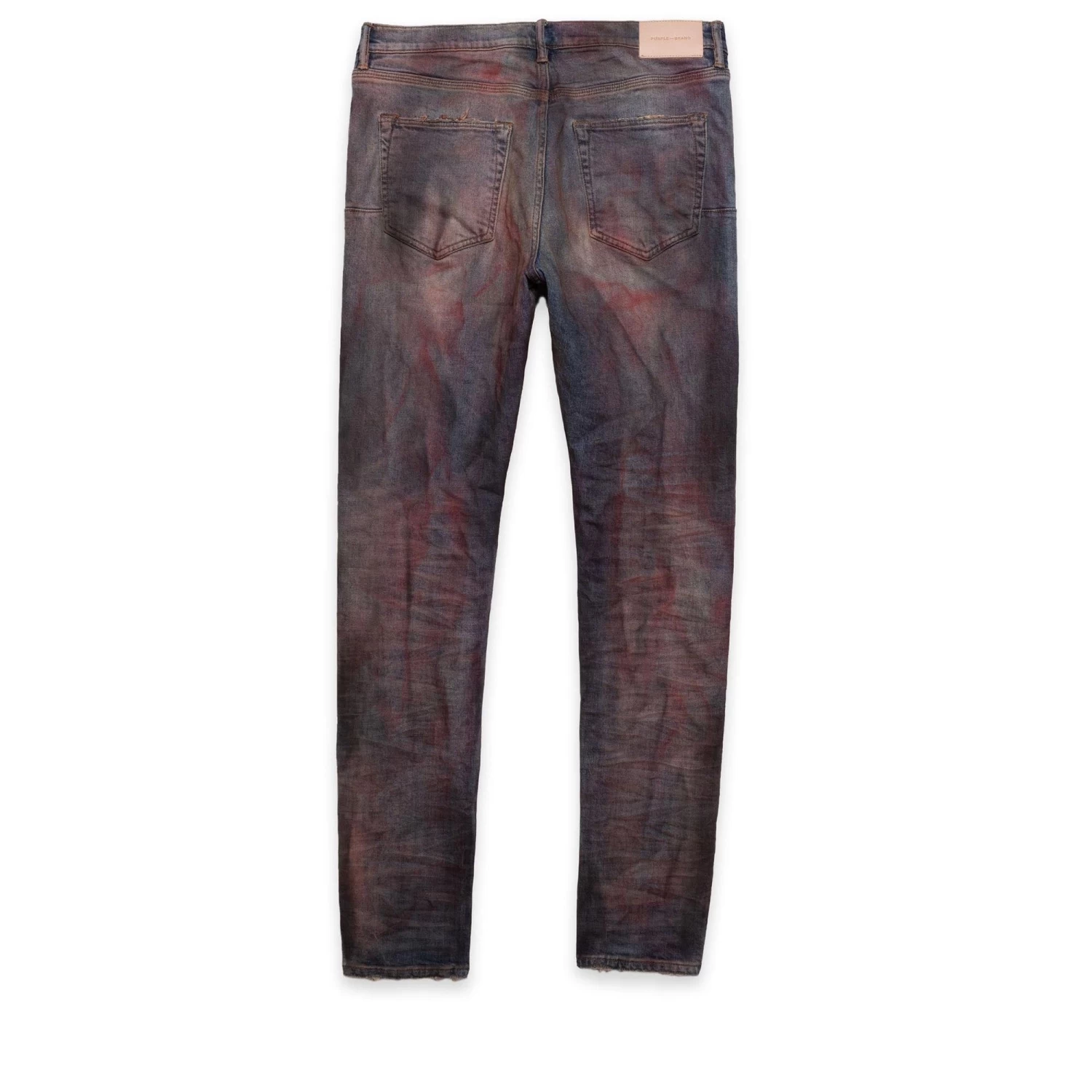 Purple Brand Low Rise Skinny Jean - Crimson Indigo Dirty Resin 4 Purple Brand Low Rise Skinny Jean - Crimson Indigo Dirty Resin - Image 2