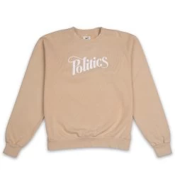 Politics Every Days Crewneck - Stone