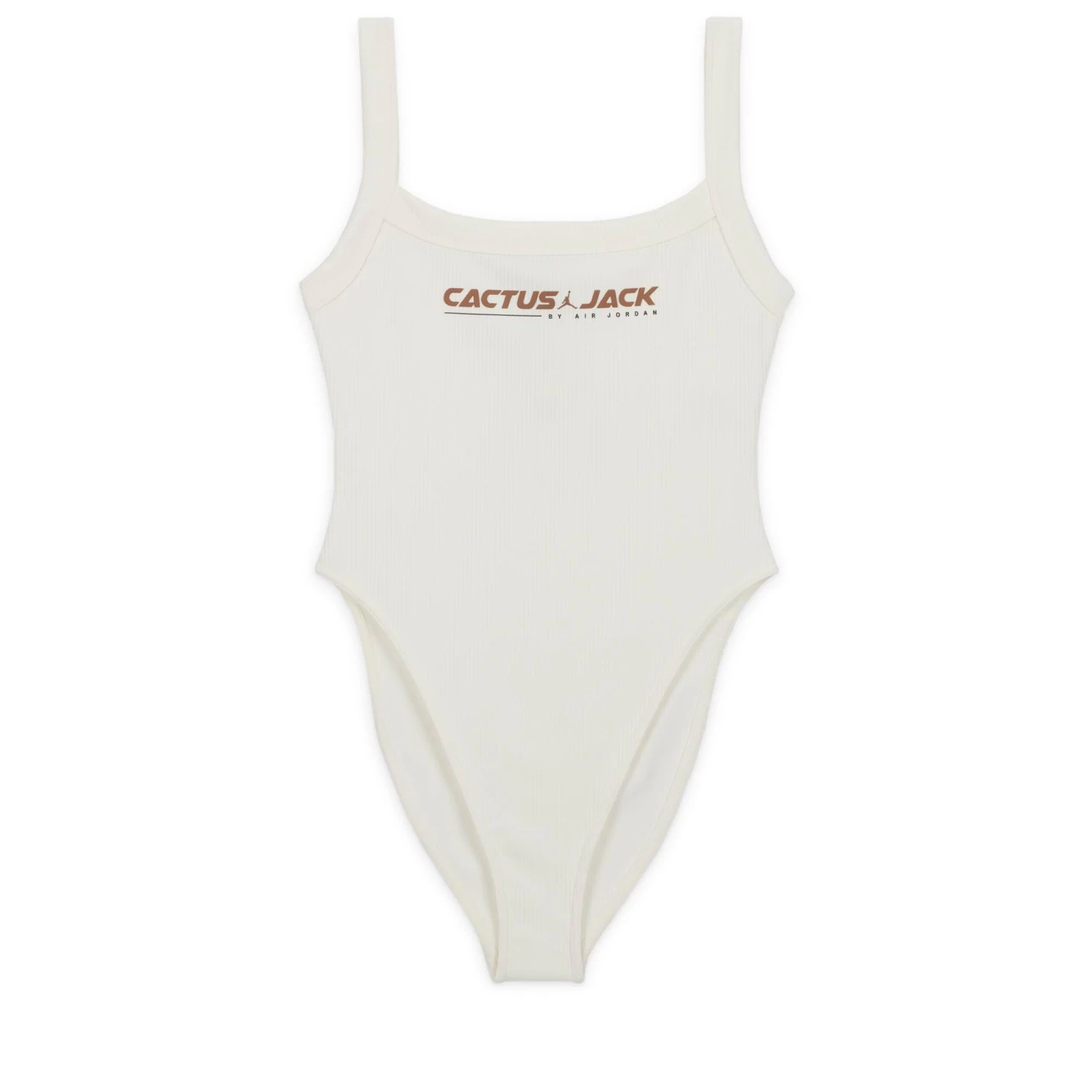 Women's Travis Scott X Jordan Brand Bodysuit - Sail/Archaeo Brown 3 Women's Travis Scott X Jordan Brand Bodysuit - Sail/Archaeo Brown