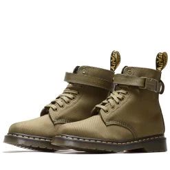 Dr. Martens X Futura Laboratories 1460 Extra Tough 50/50 - DMS Olive -Fashion clothing DrMartenFuturaGreen5