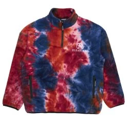 Pleasures Caffeine Polar Fleece Quarter Zip - Orange