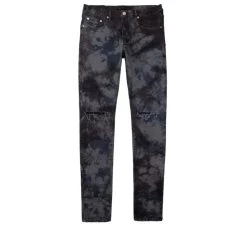 Purple Brand Low Rise Skinny Jean - Indigo Grey Marble