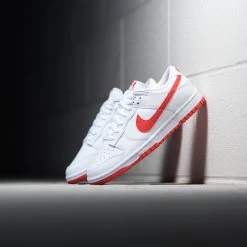 Nike Dunk Low Retro - White/Picante Red -Fashion clothing NikeDunkLowRetroWhite PicanteRedDV0831 103SneakerPoliticsIGCrop