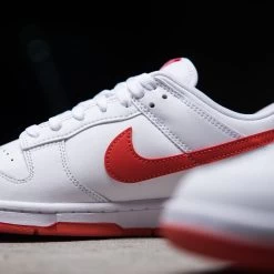Nike Dunk Low Retro - White/Picante Red -Fashion clothing NikeDunkLowRetroWhite PicanteRedDV0831 103SneakerPoliticsIGCrop 9