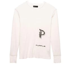 Purple Brand Reflective Stitch Crew - Off White Scorpion