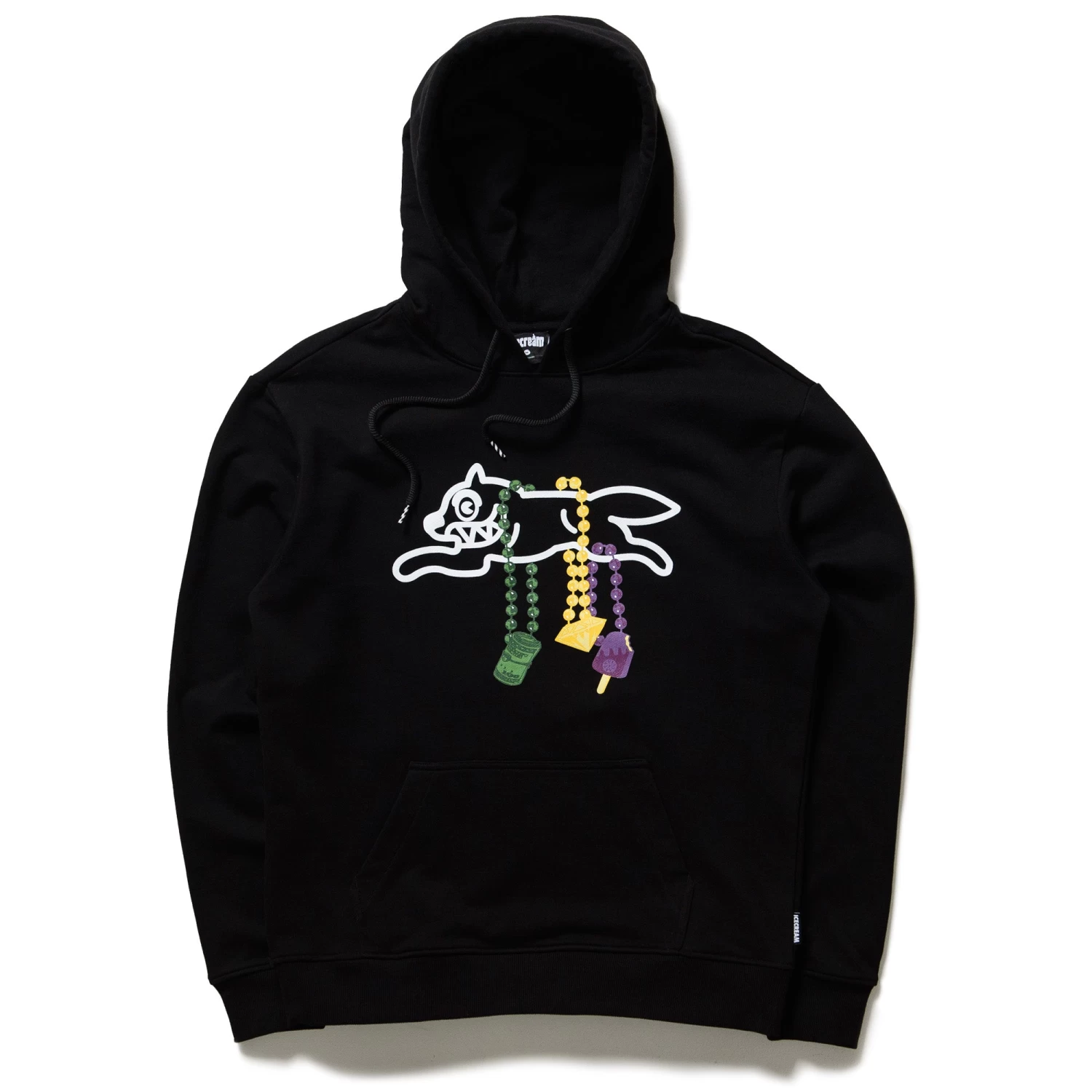 Ice Cream Mardi Gras Hoodie - Black 3 Ice Cream Mardi Gras Hoodie - Black