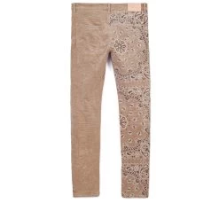 Purple Brand Low Rise Skinny Jean - Corduroy Bandana Print Tan -Fashion clothing P001 CBPT222 2 a01bfa74 0842 44f9 a77d 599c64511acd