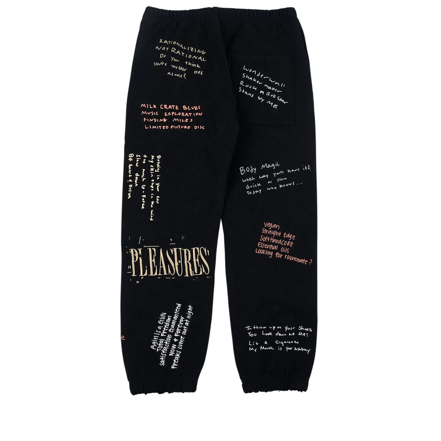 Pleasures Remote Sweatpants - Black 3 Pleasures Remote Sweatpants - Black