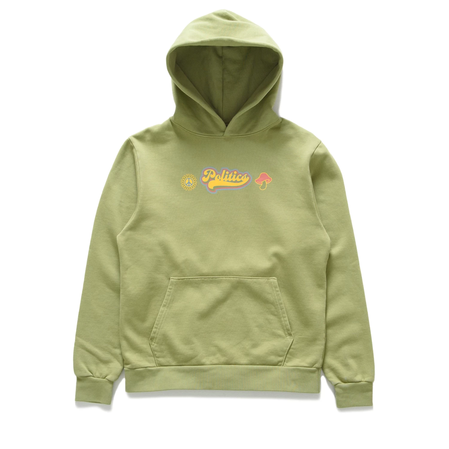Politics Groovy Hoodie - Olive 3 Politics Groovy Hoodie - Olive