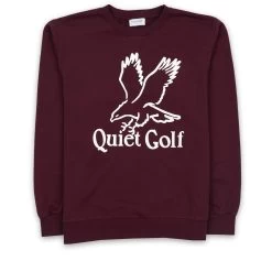 Quiet Golf Cross Creek Crewneck - Burgundy