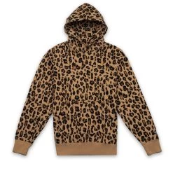 Ovadia & Sons Snow Wash Pullover Hoodie - Leopard