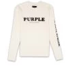 Purple Brand As Above Crewneck - Ecru -Fashion clothing Q6A8521 d88a75ca 64ec 436a b7a1 9dba7e479dec