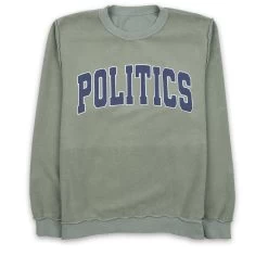 Politics Collegiate Crewneck - Iceberg Green