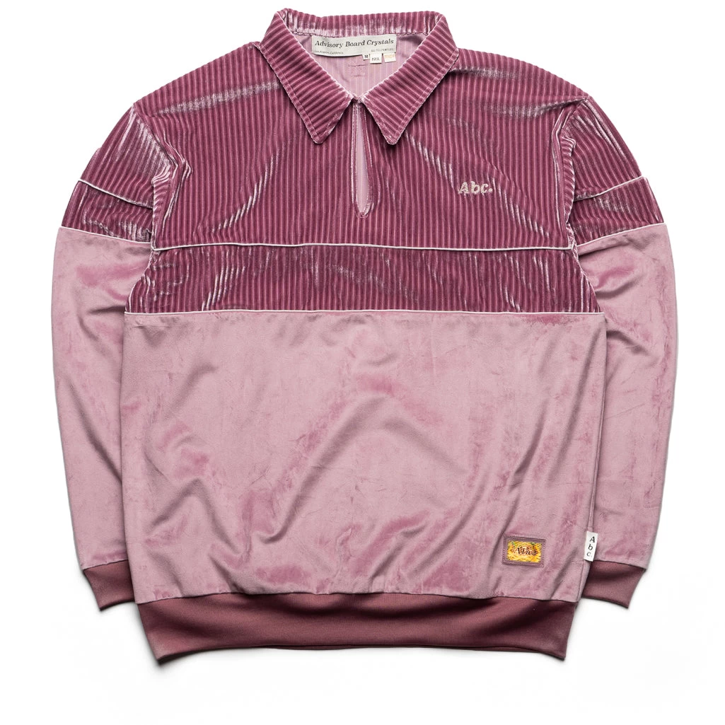 Advisory Board Crystals Velour Pullover - Mauve 6 Advisory Board Crystals Velour Pullover - Mauve - Image 4