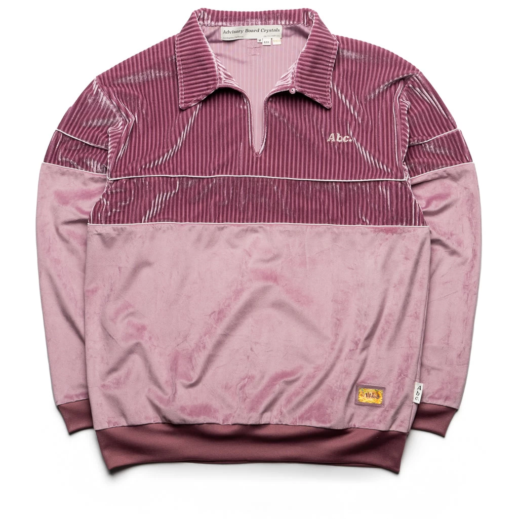 Advisory Board Crystals Velour Pullover - Mauve 3 Advisory Board Crystals Velour Pullover - Mauve