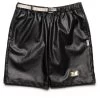 Advisory Board Crystals Faux Leather Shorts - Black -Fashion clothing Sneaker Politics ABC SPRING23 131 111634 1 2