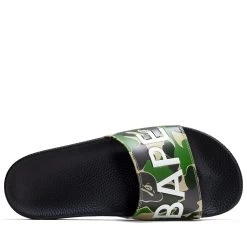 A Bathing Ape ABC Camo Slide - Green 10 A Bathing Ape ABC Camo Slide - Green -Fashion clothing Sneaker Politics BapeABCCamoSlideGreen 131 111906 001FWJ301010M WB 3