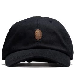 A Bathing Ape One Point Panel Cap - Black