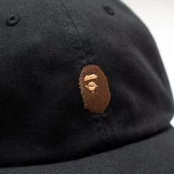 A Bathing Ape One Point Panel Cap - Black -Fashion clothing Sneaker Politics BapeOnePointPanelCapBlack 131 111902 001CPJ301013M WB 4 1