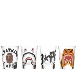 A Bathing Ape Bape Shot Glass Set - Clear