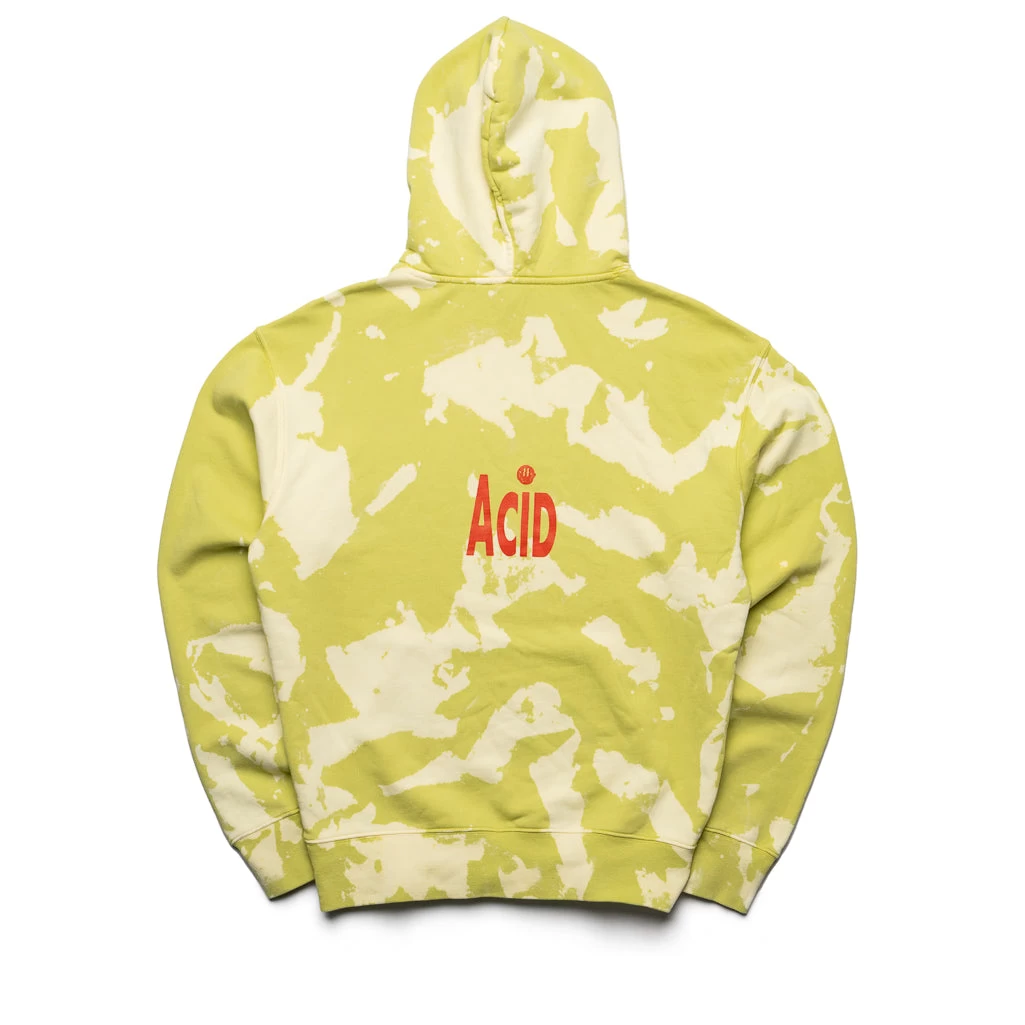 Darkoveli Smiley Hoodie - Bleached Green 4 Darkoveli Smiley Hoodie - Bleached Green - Image 2