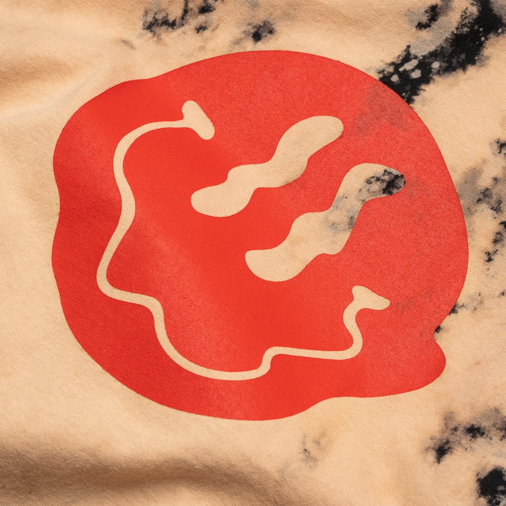 Darkoveli Smiley Tee - Bleached Black 5 Darkoveli Smiley Tee - Bleached Black - Image 3