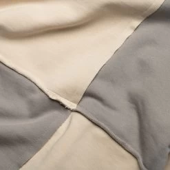 Flaneur Cut And Sew Hoodie - Ecru/Taupe -Fashion clothing Sneaker Politics FLANEUR JULY 131 114157 2