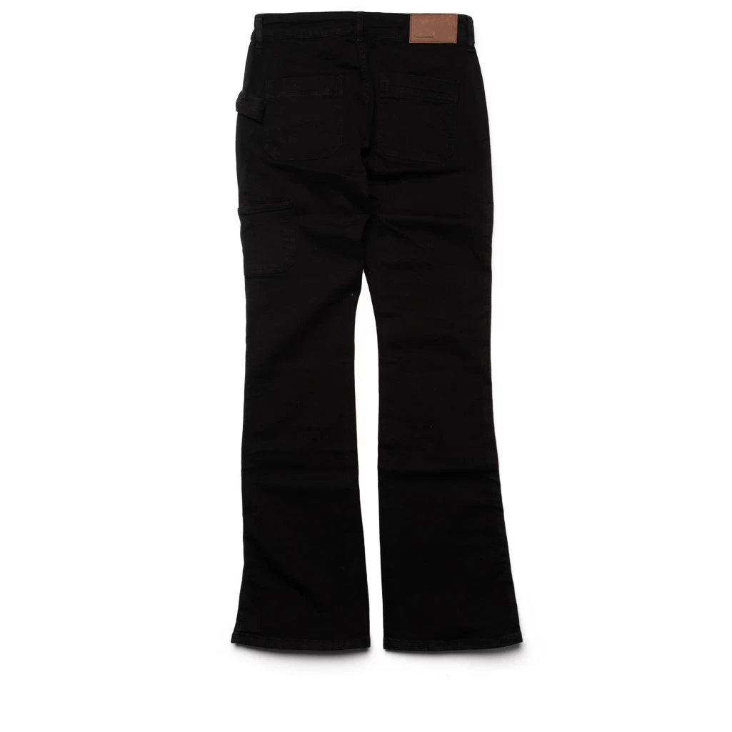 Flaneur Carpenter Flared Jeans - Black 4 Flaneur Carpenter Flared Jeans - Black - Image 2