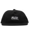 Felt Work Logo Cap - Black 1 Felt Work Logo Cap - Black -Fashion clothing Sneaker Politics Felt LogoCapBlack 131 113161 WB 1