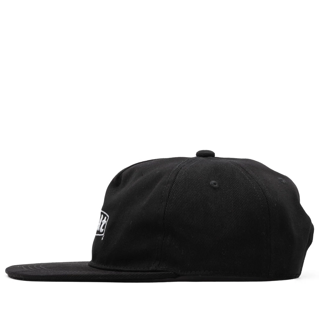 Felt Work Logo Cap - Black 6 Felt Work Logo Cap - Black - Image 4