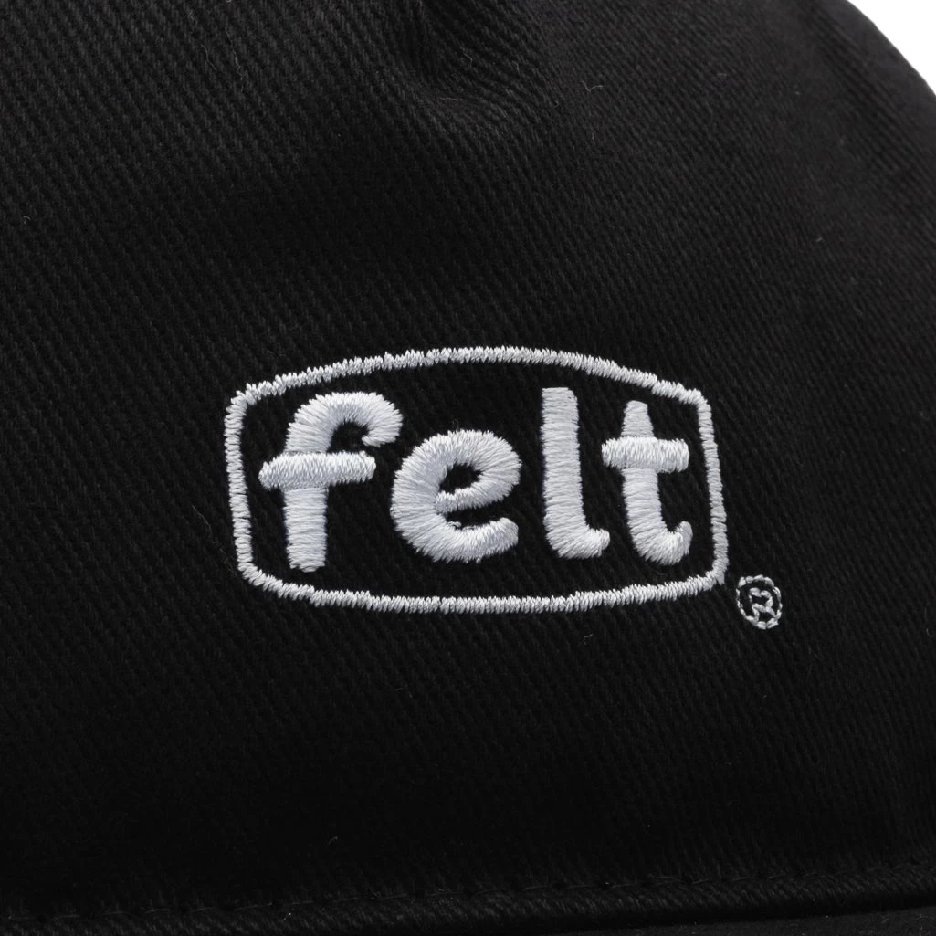 Felt Work Logo Cap - Black 8 Felt Work Logo Cap - Black - Image 6