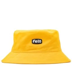 Felt Work Logo Bucket Hat - Sunshine
