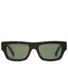 Gucci Rectangular Frame Sunglasses - Dark Brown/Solid Green -Fashion clothing Sneaker Politics GUCCI SPRING23 131 113697 1