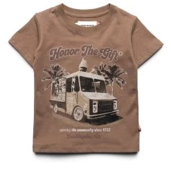 Kids Honor The Gift Ice Cream Tee - Light Brown