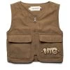 Kids Honor The Gift Nylon Bubble Vest - Light Brown