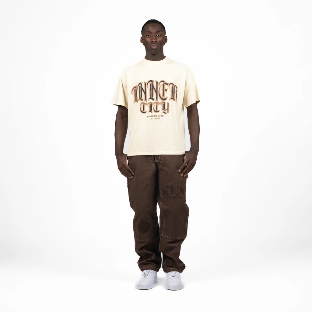 Honor The Gift Stamp Inner City Tee - Bone 6 Honor The Gift Stamp Inner City Tee - Bone - Image 4