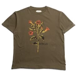 Honor The Gift Tobacco Flower Tee - Olive
