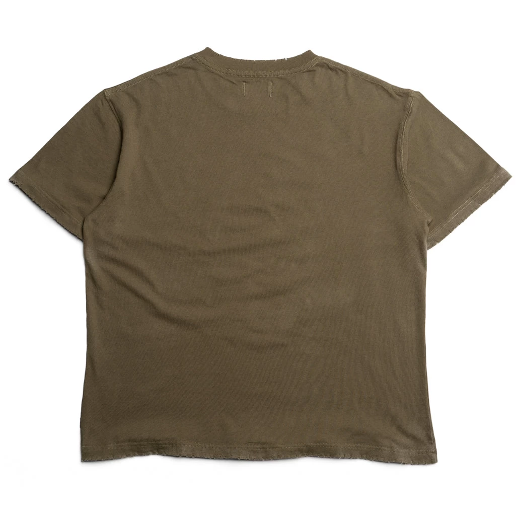 Honor The Gift Tobacco Flower Tee - Olive 4 Honor The Gift Tobacco Flower Tee - Olive - Image 2