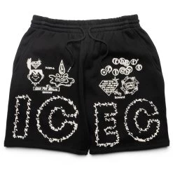 Ice Cream Flavors Short - Black