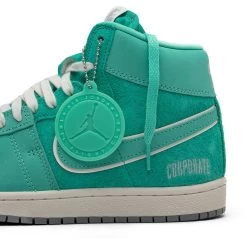 Corporate X Jordan Air Ship - Light Menta/Metallic Silver -Fashion clothing Sneaker Politics JORDAN SEPTEMBER23 FJ2384 301 7