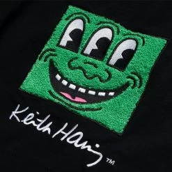 Jungles Haring Chenille Shorts - Black -Fashion clothing Sneaker Politics JUNGLES AUGUST23 131 112669 2