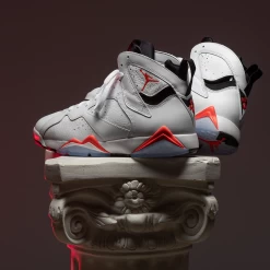 Air Jordan 7 Retro 'White Infrared' - White/Crimson -Fashion clothing Sneaker Politics Jordan Infrared7 IGStory 1