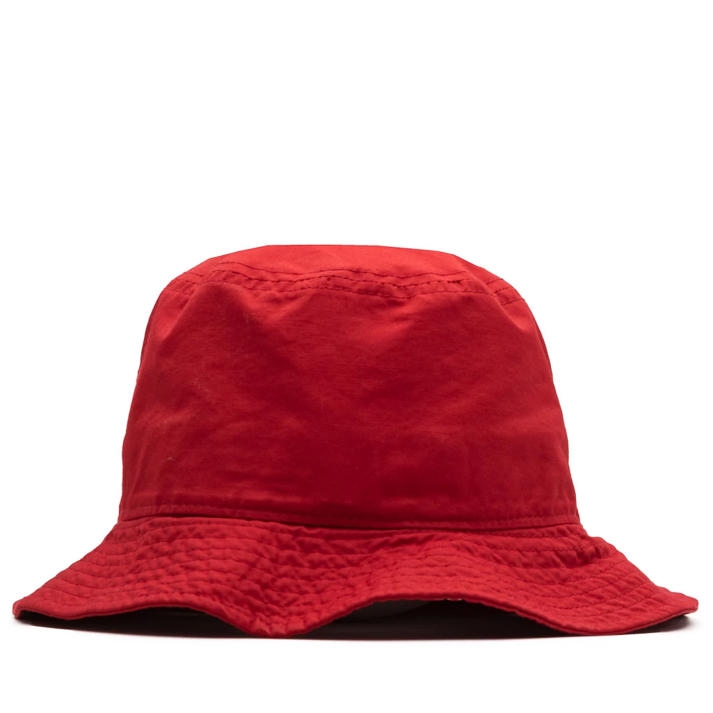 Jordan Jumpman Washed Bucket Hat - Gym Red/Black 4 Jordan Jumpman Washed Bucket Hat - Gym Red/Black - Image 3