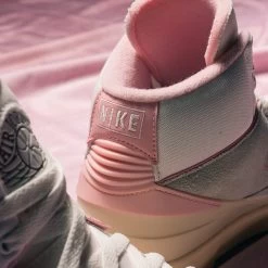 Women's Air Jordan 2 Retro 'Soft Pink' - Summit White/Medium Soft Pink -Fashion clothing Sneaker Politics Jordan SoftPink2 Web 7 1
