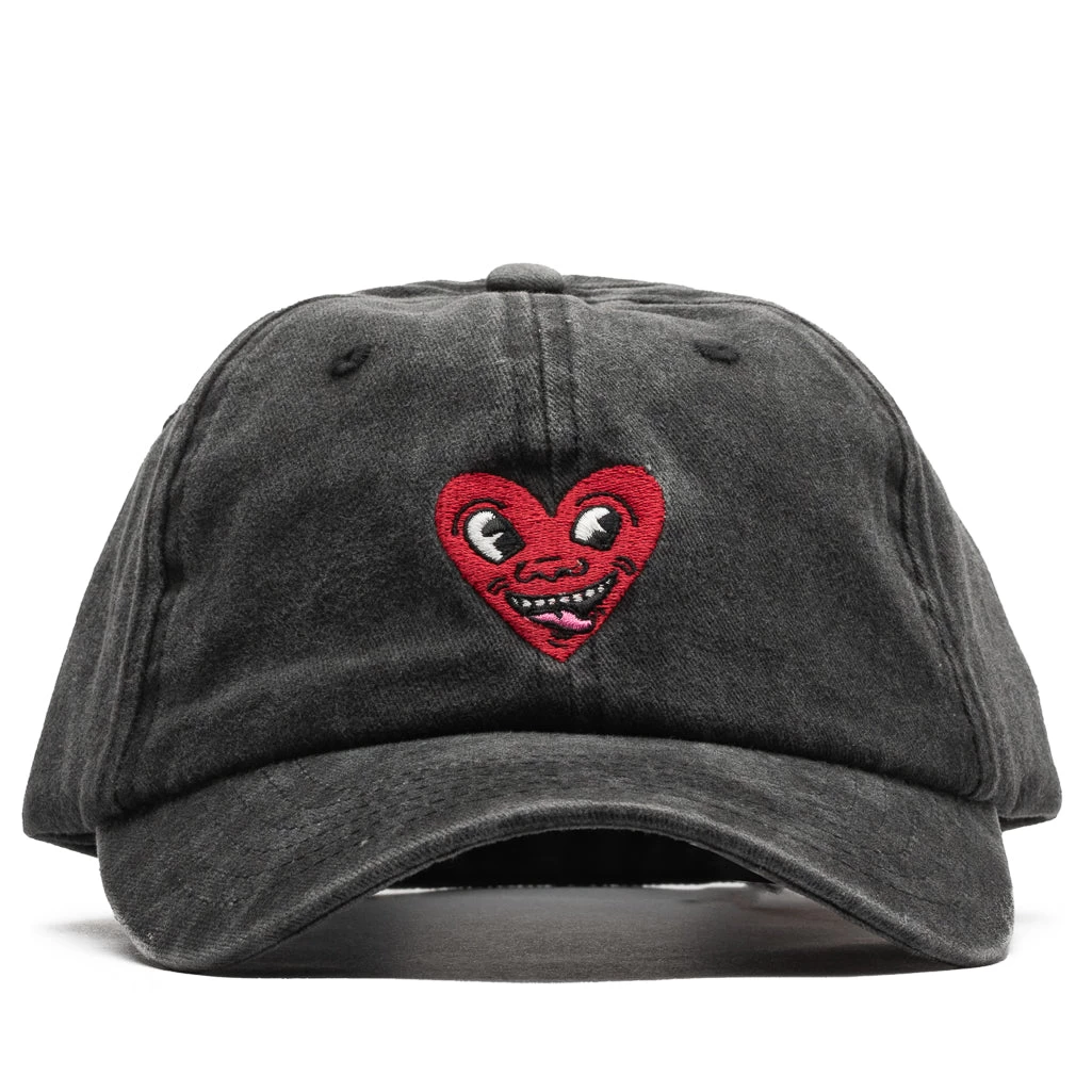 Jungles Heart Face Cap - Washed Black 3 Jungles Heart Face Cap - Washed Black