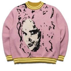 KidSuper Con Artist Sweater - Pink/Gold