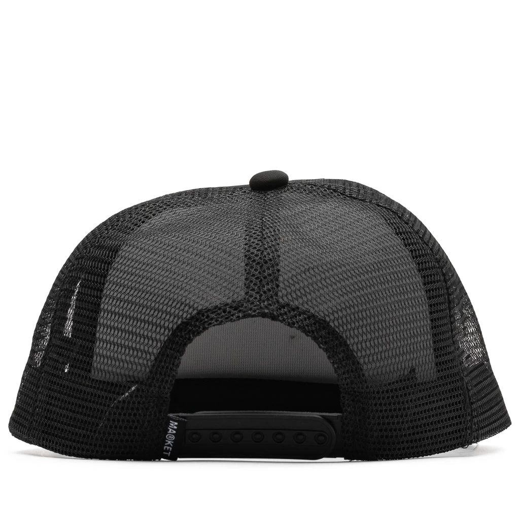 Market Kiss The Sky Trucker Hat - Black 5 Market Kiss The Sky Trucker Hat - Black - Image 3