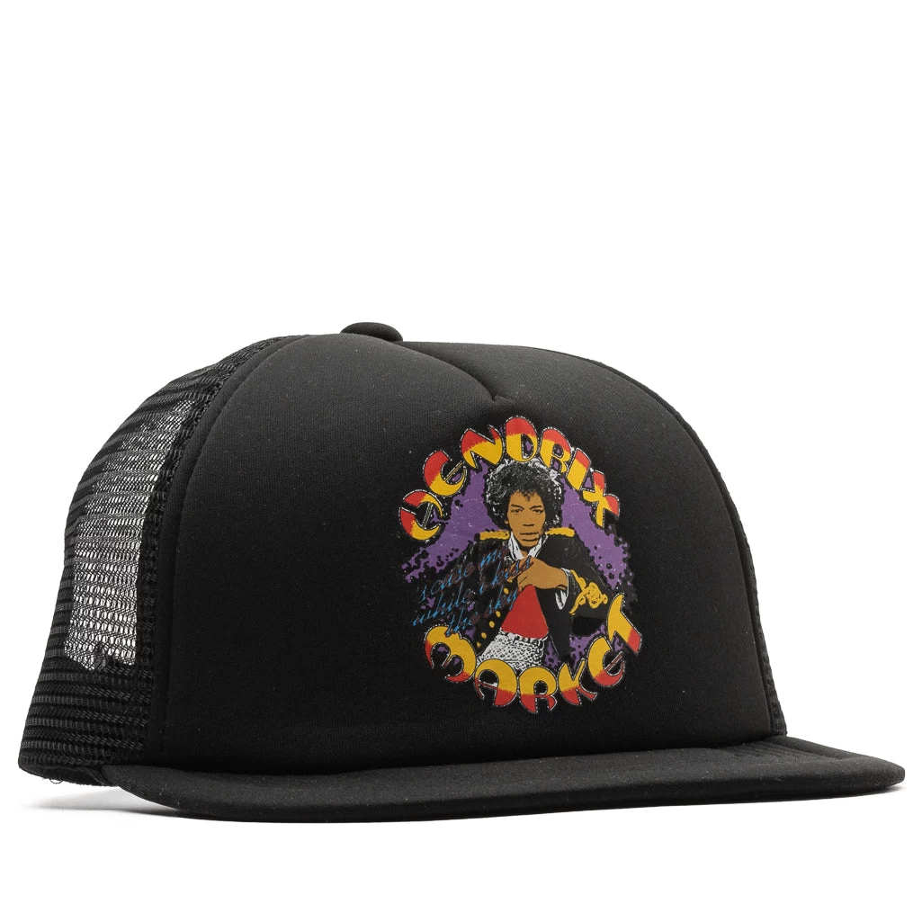 Market Kiss The Sky Trucker Hat - Black 7 Market Kiss The Sky Trucker Hat - Black - Image 5