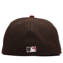 New Era X Politics Los Angeles Dodgers 59FIFTY Fitted Hat - Wood/Merlot 12 New Era X Politics Los Angeles Dodgers 59FIFTY Fitted Hat - Wood/Merlot -Fashion clothing Sneaker Politics NewEra DodgersChiefrHat 131 114608 WB 4