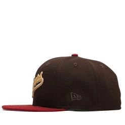 New Era X Politics Los Angeles Dodgers 59FIFTY Fitted Hat - Wood/Merlot 13 New Era X Politics Los Angeles Dodgers 59FIFTY Fitted Hat - Wood/Merlot -Fashion clothing Sneaker Politics NewEra DodgersChiefrHat 131 114608 WB 5